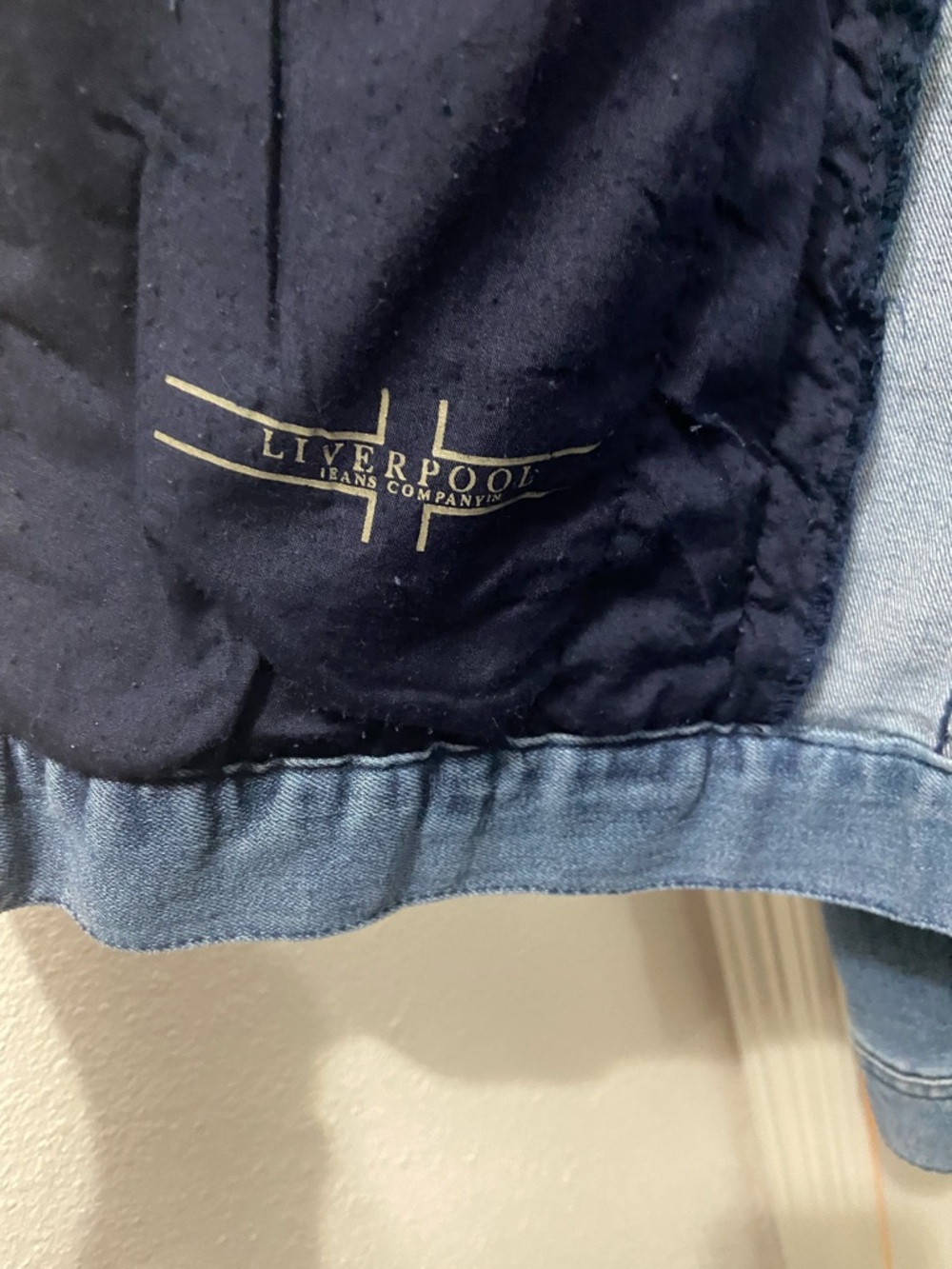 Liverpool Jeans Company Blue Denim Jean Jacket - Picture 2 of 3
